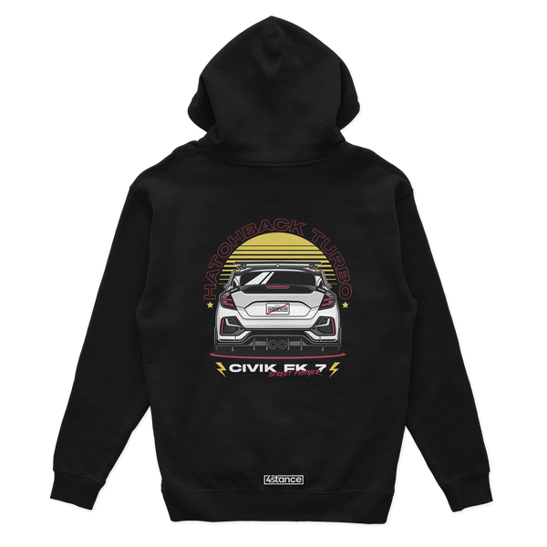 Schwarzer Kapuzenpullover HONDA CIVIC FK7