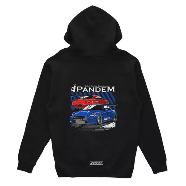 Schwarzer Nissan Skyline R35 Pandem Hoodie