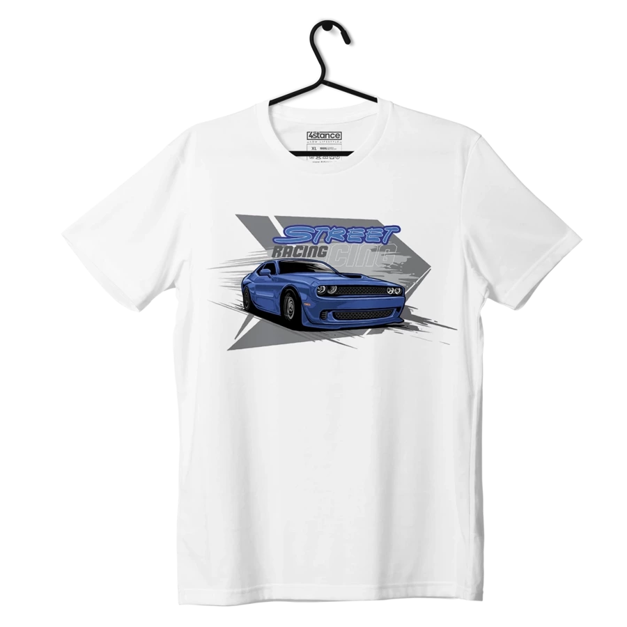 Schwarzes DODGE CHALLENGER Street-T-Shirt