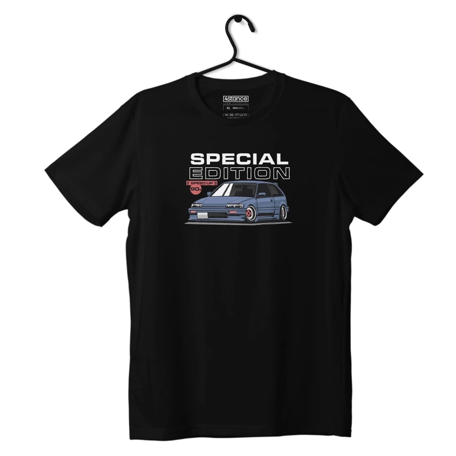 Schwarzes HONDA CIVIC IV SPECIAL 90er T-shirt