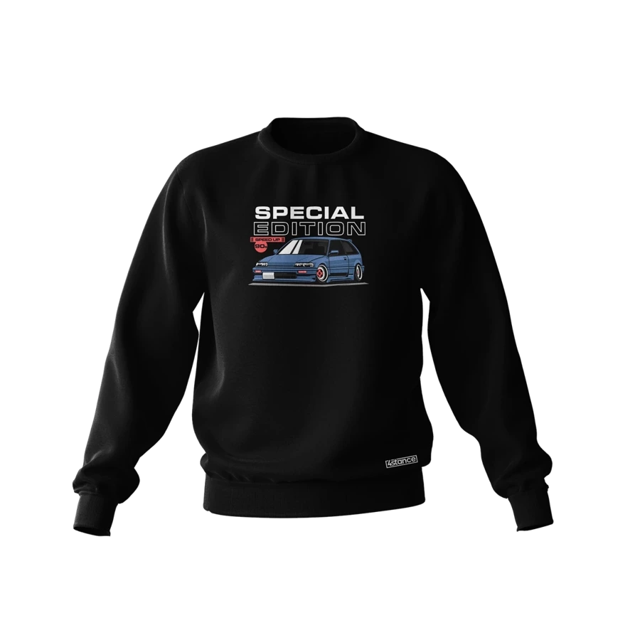 Schwarzes HONDA CIVIC IV SPECIAL 90s Sweatshirt