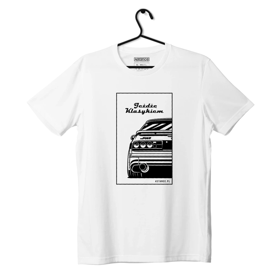 Schwarzes MAZDA RX-7 T-shirt Ich fahre einen Klassiker