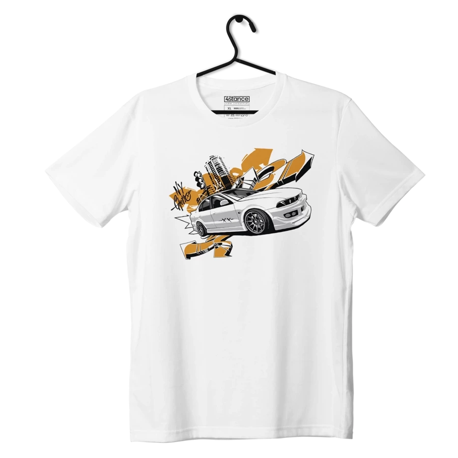 Schwarzes MITSUBISHI GALANT-T-Shirt 