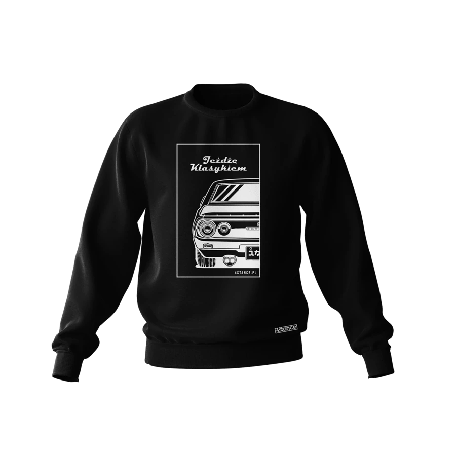 Schwarzes NISSAN GTR110 Sweatshirt I'm driving a classic