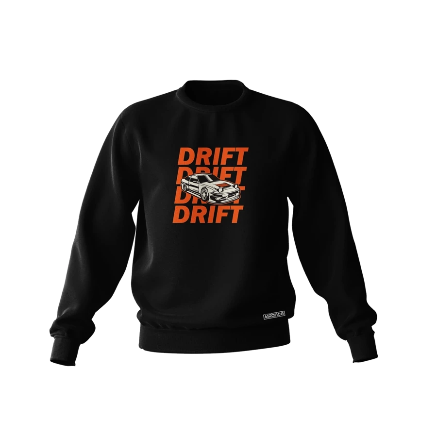 Schwarzes NISSAN S13 DRIFT Sweatshirt