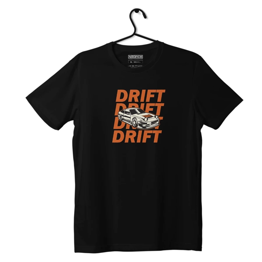 Schwarzes NISSAN S13 DRIFT-T-Shirt