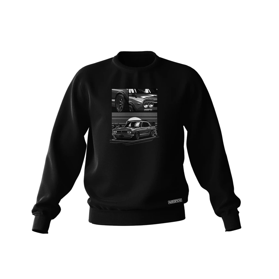 Schwarzes NISSAN SKYLINE C10 Sweatshirt