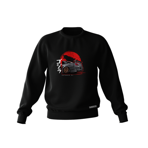 Schwarzes NISSAN SKYLINE R34 GODZILLA Sweatshirt