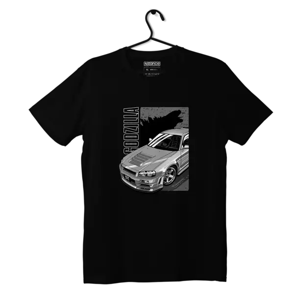 Schwarzes Nissan Skyline GT-R R34 Nismo-T-Shirt