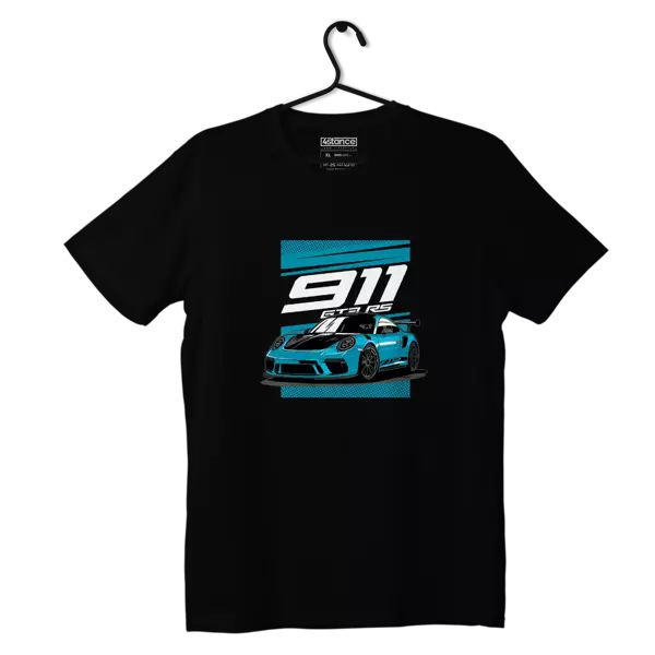 Schwarzes Porsche 911 GT3 RS-T-Shirt