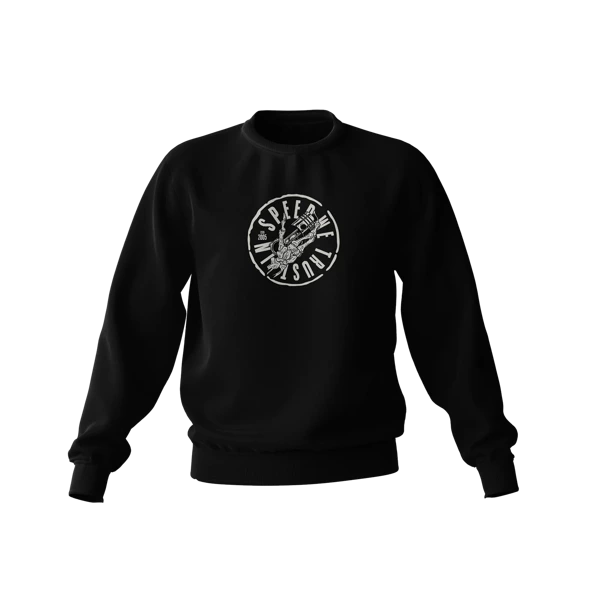 Schwarzes SKULL PISTON Sweatshirt