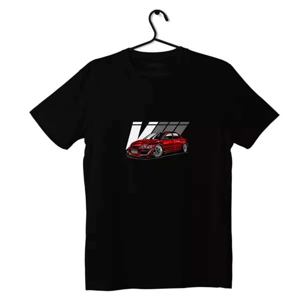 Schwarzes T-Shirt Mitsubishi Lancer EVO VIII