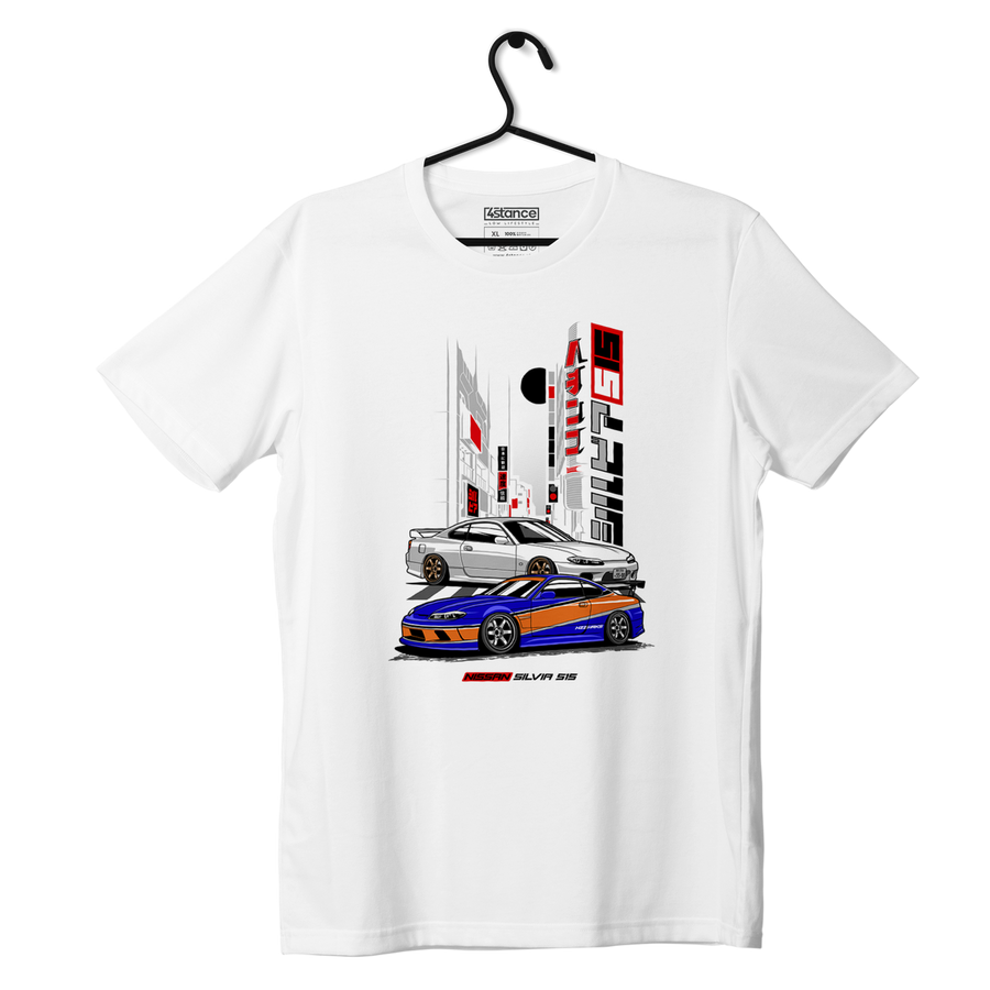 Schwarzes T-Shirt Nissan Silvia S15