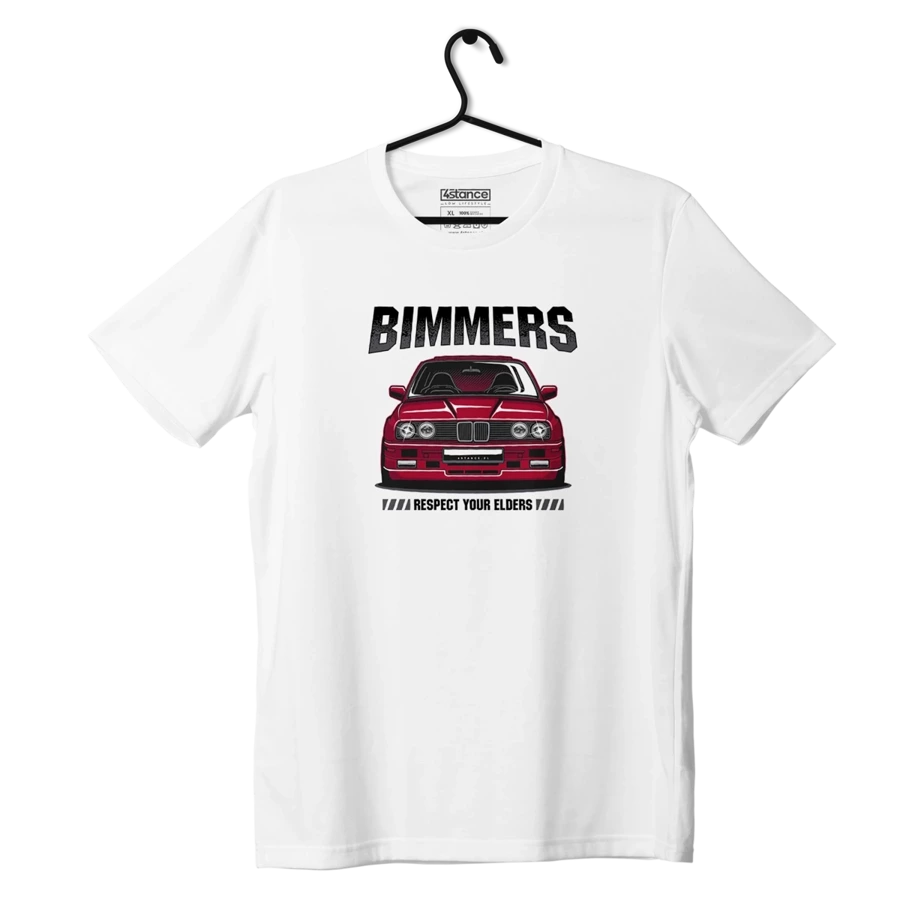 Schwarzes T-shirt BMW E30 BIMMERS