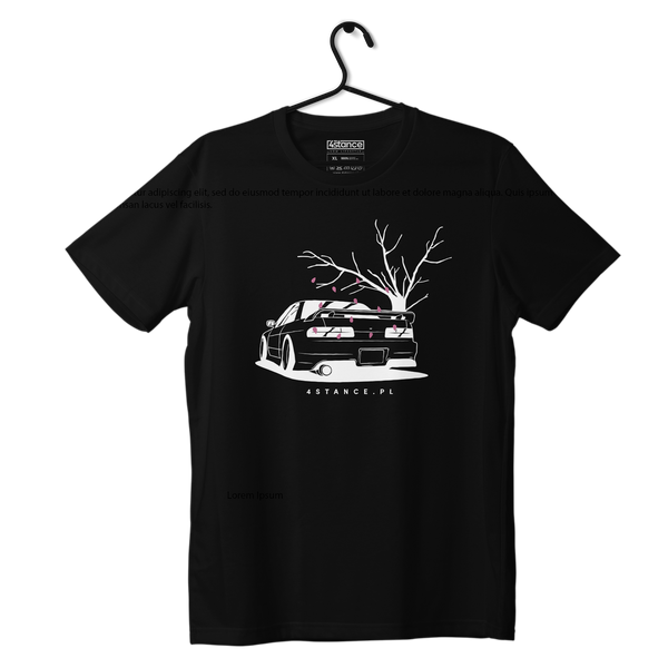 Schwarzes T-shirt NISSAN SILVIA S13 JAPAN