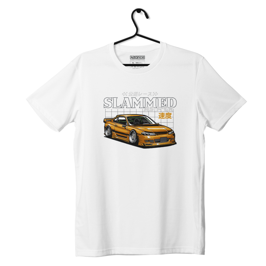 Schwarzes T-shirt NISSAN SILVIA S15 SLAMMED