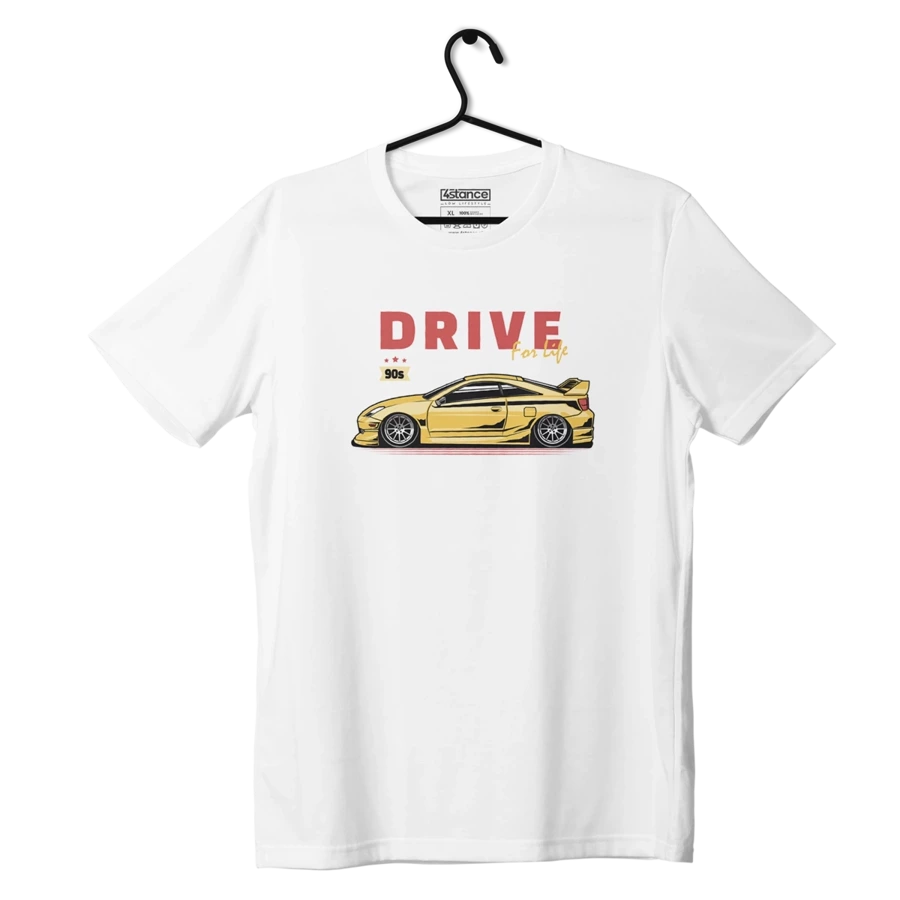 Schwarzes TOYOTA CELICA VII Drive for life T-shirt