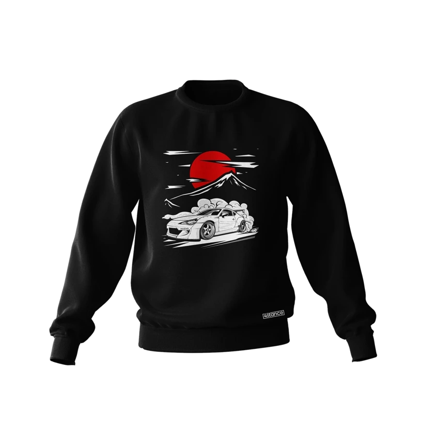 Schwarzes TOYOTA GT86 Downhill Sweatshirt