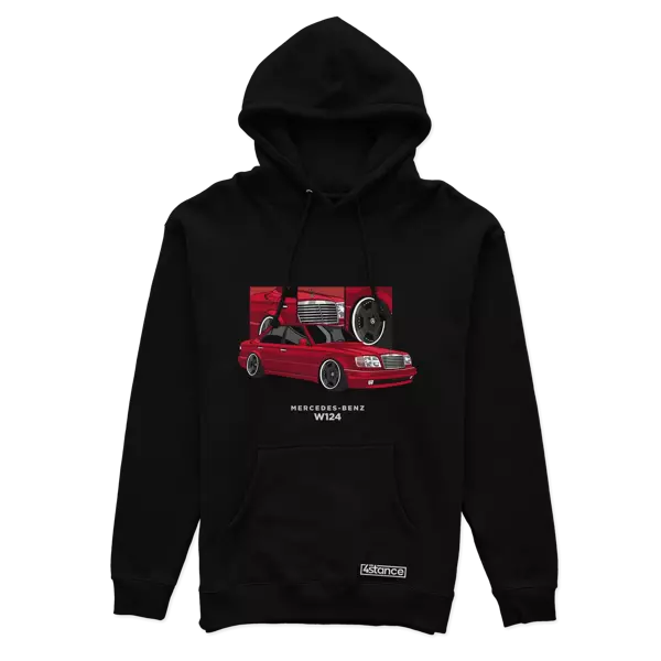 Sweatshirt mit Ihrem Auto, schwarz mit Kapuze