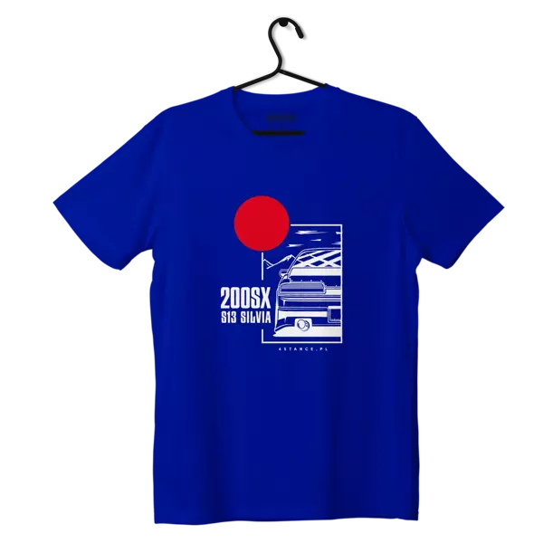 T-Shirt Nissan 200SX S13 JDM blau