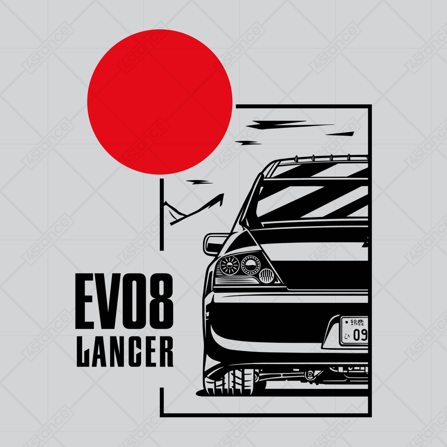 Tasse für einen Mitsubishi Lancer EVO VIII JDM Fan