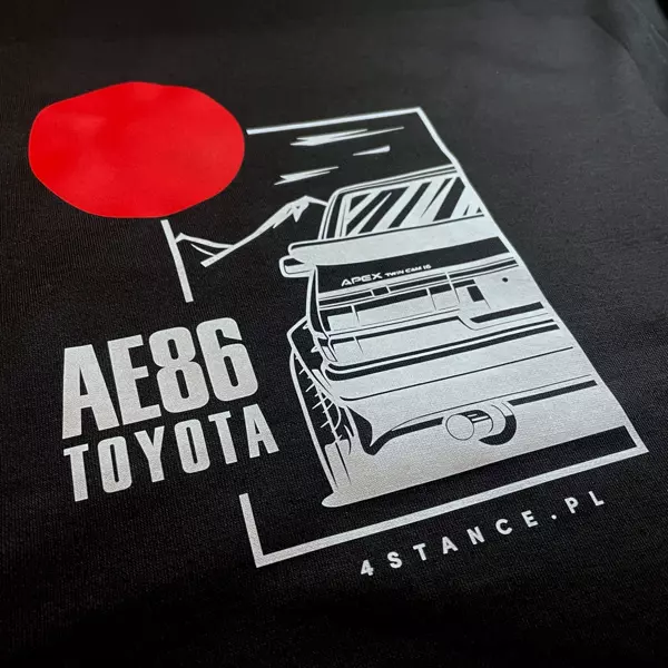 Toyota AE86 Kapuzenpulli schwarz