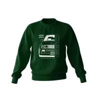 BMW E30 grünes Vorderteil Sweatshirt