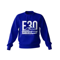 BMW E30 klassisch blau Sweatshirt