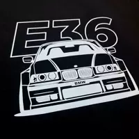 BMW E36 Sweatshirt schwarz