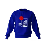 Mazda Miata Sweatshirt mit Dach blau