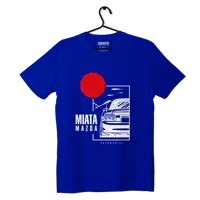 Mazda Miata T-shirt mit Dach blau