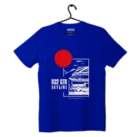 Nissan Skyline 32 GTR T-shirt blau