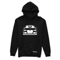 Schwarzer Audi RS6 Kapuzenpullover