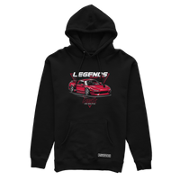 Schwarzer HONDA NSX LEGEND Kapuzenpullover