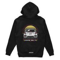 Schwarzer Kapuzenpullover HONDA CIVIC FK7