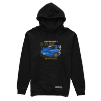 Schwarzer Kapuzenpullover NISSAN R34