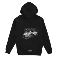 Schwarzer Mazda RX-7 LEGEND JDM Hoodie