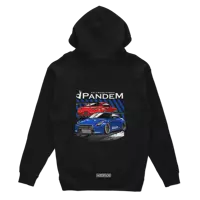 Schwarzer Nissan Skyline R35 Pandem Hoodie