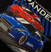 Schwarzer Nissan Skyline R35 Pandem Hoodie