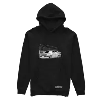 Schwarzer VW Golf mk2 Hoodie