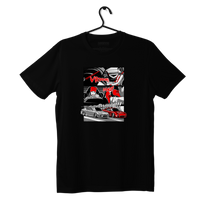 Schwarzes COMIC DRIFT-T-Shirt