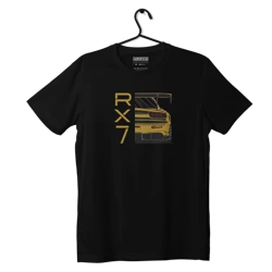 Schwarzes MAZDA RX-7 RX7 GELBES T-shirt