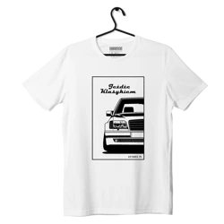 Schwarzes MERCEDES W124 T-shirt Ich fahre einen Klassiker