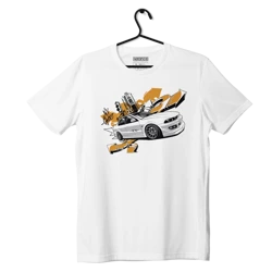 Schwarzes MITSUBISHI GALANT-T-Shirt 