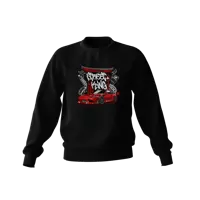 Schwarzes Nissan 180SX Street King Sweatshirt