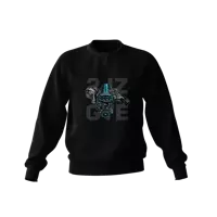 Schwarzes Sweatshirt Motor 2JZ-GTE