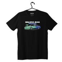 Schwarzes T-shirt NISSAN SILVIA S14 FALKEN