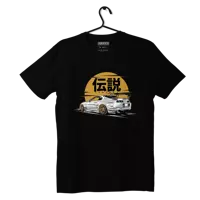 Schwarzes T-shirt Toyota Supra mk4 LEGEND