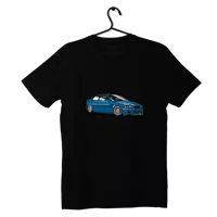 Schwarzes T-shirt blau BMW M3 E46