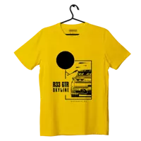 T-Shirt Nissan Skyline 33 GTR gelb